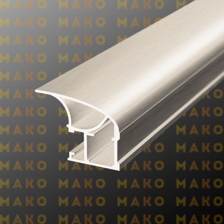 Профиль вертикальный асимметричный MS130 Дуб молочный (A50)